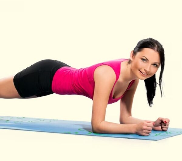 Plank exercise to reduce belly fat at home 