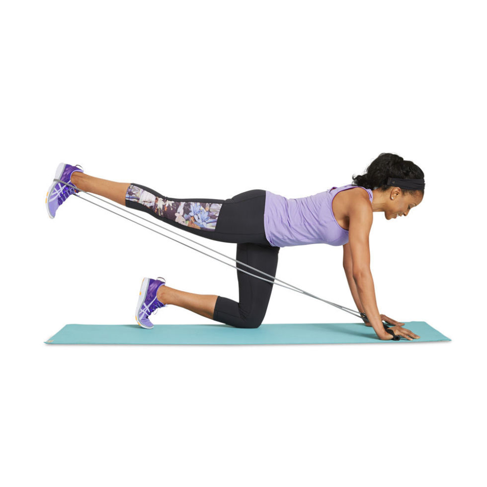 Plank with Resistance Band