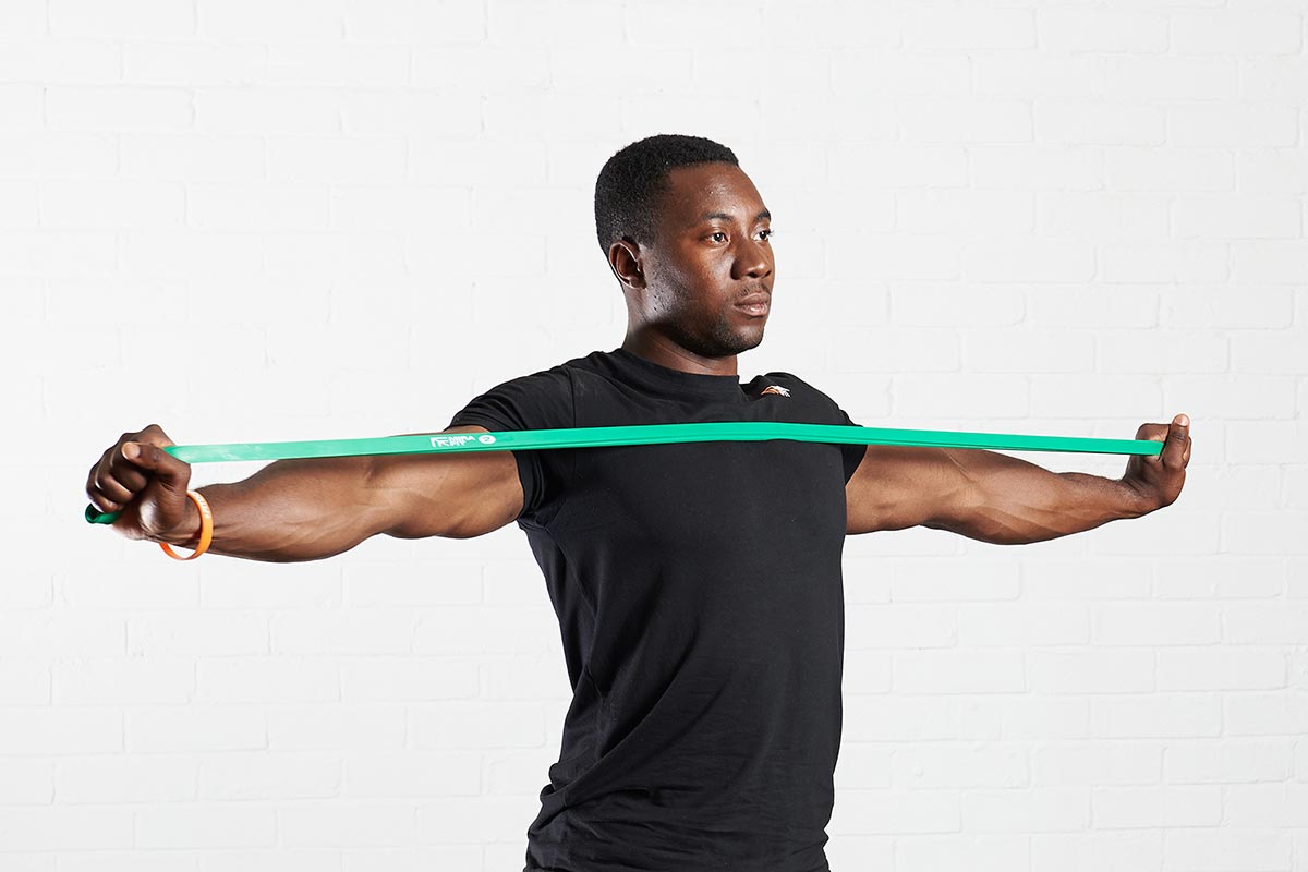 Resistance band exercise for Shoulder 