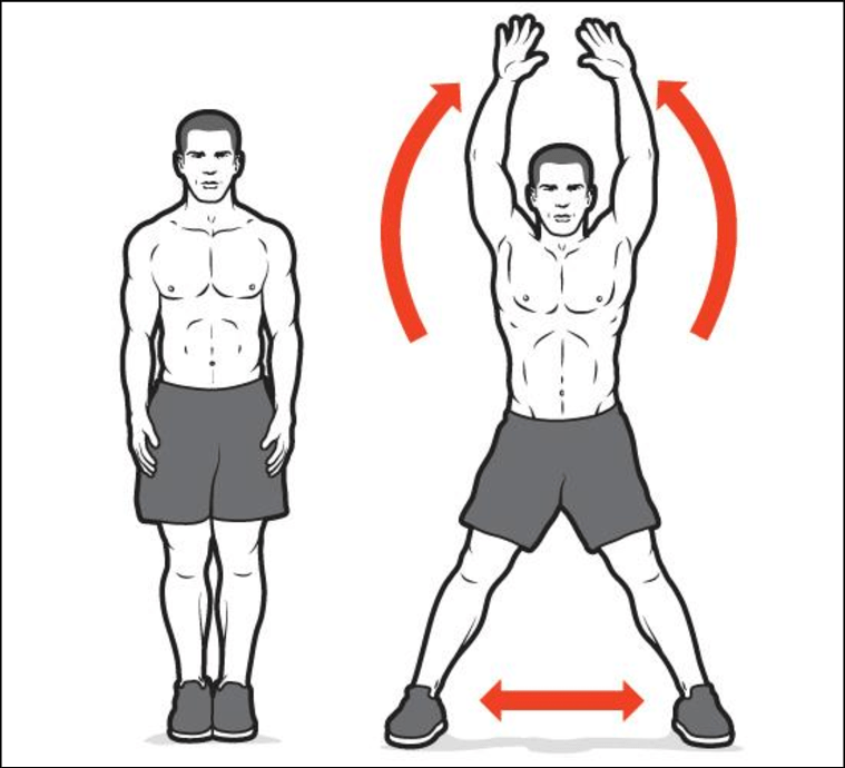 Jumping Jacks lose fat from belly