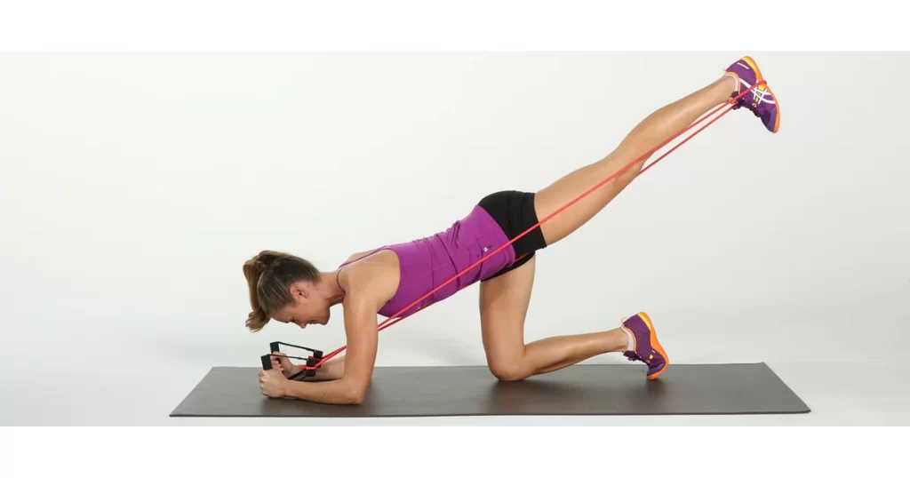 Theraband lower back exercises for lower back pain