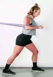 DEAD BUG in resistance bands