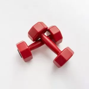 Flat Lay Red Weights