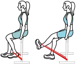 how to do Seated Leg Lifts Resistance Band