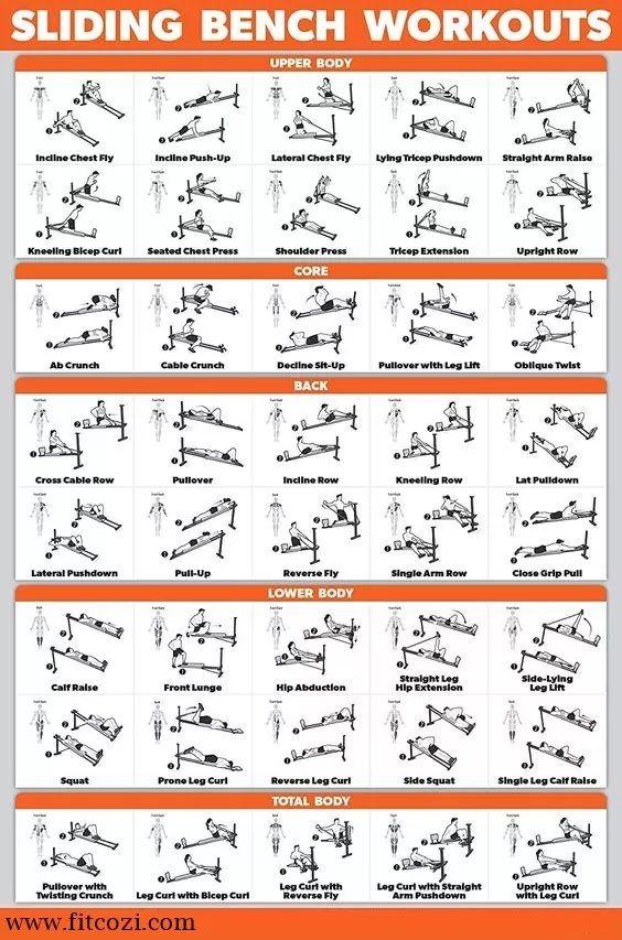 जिम एक्सरसाइज चार्ट