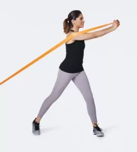 resistance band Standing Woodchopper