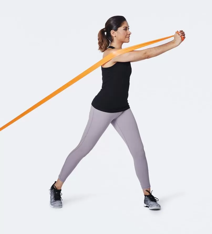 resistance band Standing Woodchopper