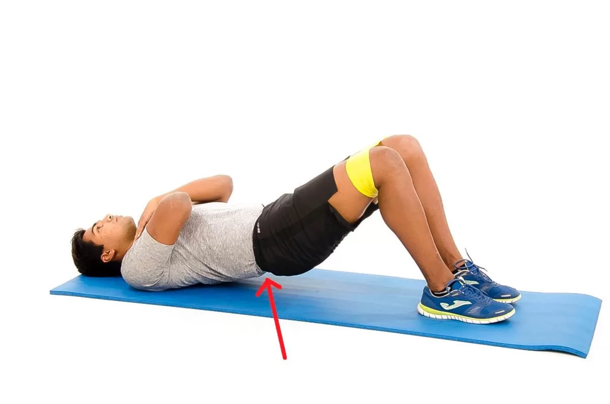 Theraband Bridge Exercise