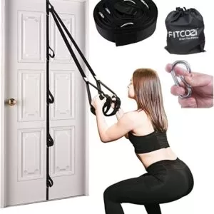 Fitcozi Door Anchor Strap for Resistance Bands, Multi Point Anchor Gym for Home Fitness, Portable Resistance Band Workout Equipment
